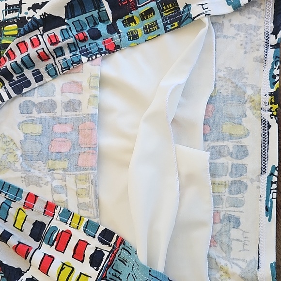 Anthropologie Weston Cityscape Print Dress Women’s Medium - Picture 8 of 11